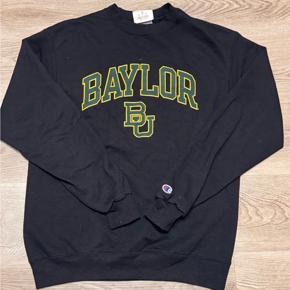 Champion Other - Champion Black Green and Yellow Baylor Crewneck University Sweater
